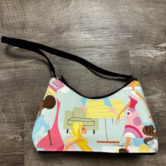 Handbags - Working Woman Cartoon Print Shoulder Bag